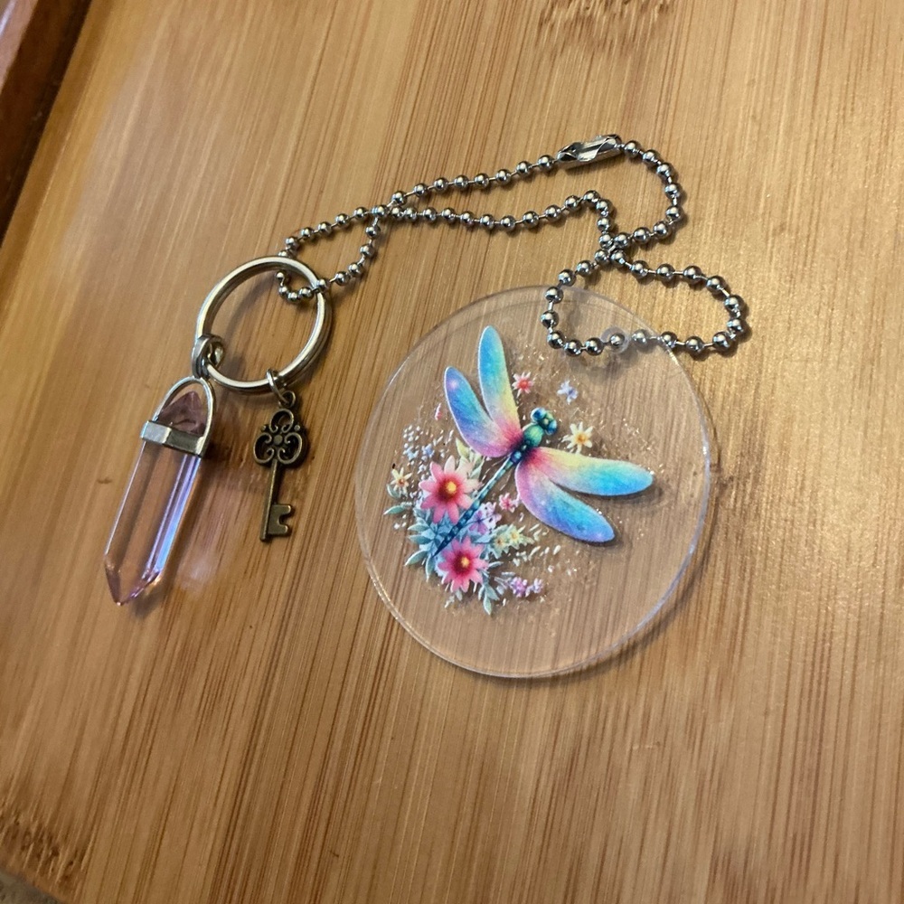 Rearview mirror chain, handmade!  Great car decor!